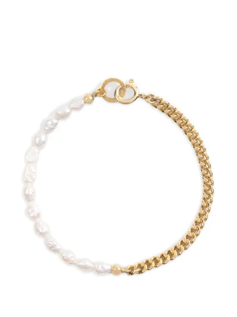 NORMA JEWELLERY Pheonix pearl chain bracelet Gold PHOENIXPEARLBRACELETGOLD