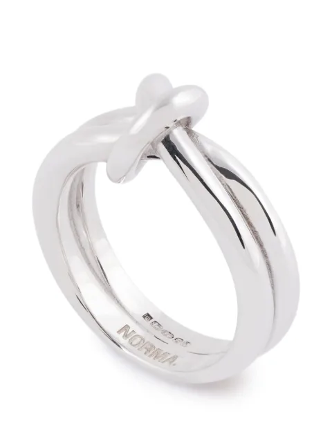 NORMA JEWELLERY knot-detail ring Silver HYDRARINGSILVER