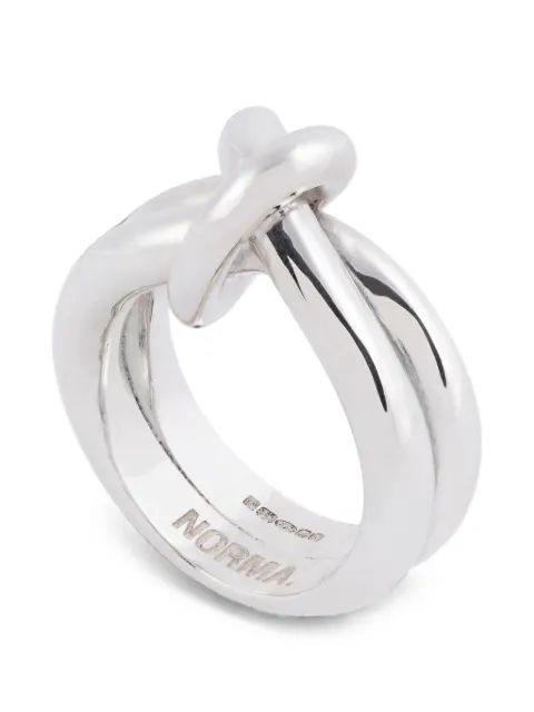NORMA JEWELLERY XL knot-detail ring Silver XLHYDRARINGSILVER
