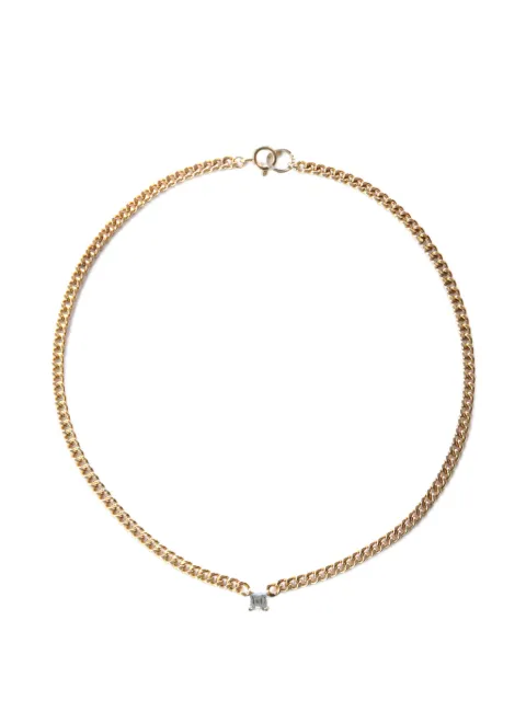 NORMA JEWELLERY aquamarine square-cut necklace Gold AQUAMARINESQUARENECKLACEGOLD