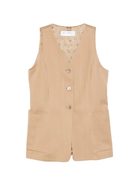 Max Mara Mxmfalla cotton vest Neutrals 2611911032600