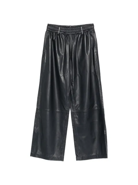 Utzon elasticated-waist leather trousers Black 13520PALMA