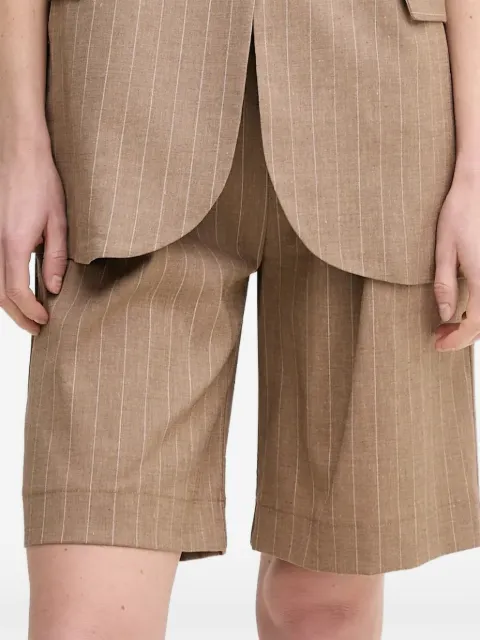 La Petite Française Solange drawstring striped shorts Brown PFSOLANGE