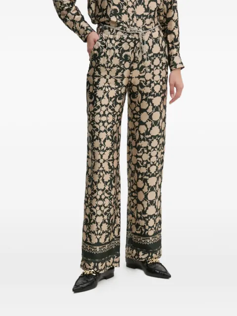 La Petite Française Partage floral trousers Neutrals PFPARTAGE