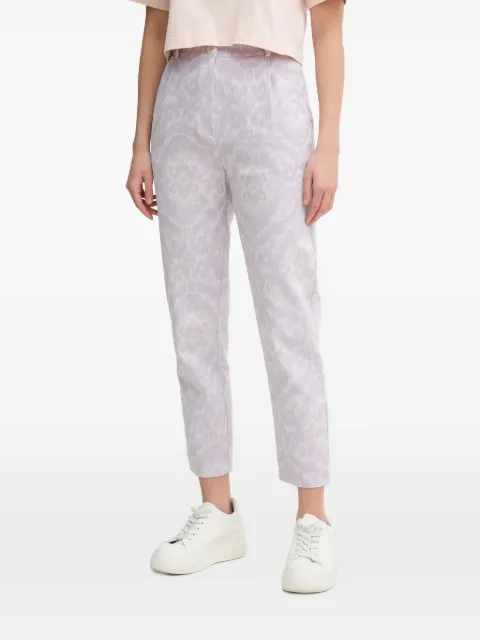 La Petite Française Pharel jacquard side-pocket trousers Purple PFPHAREL