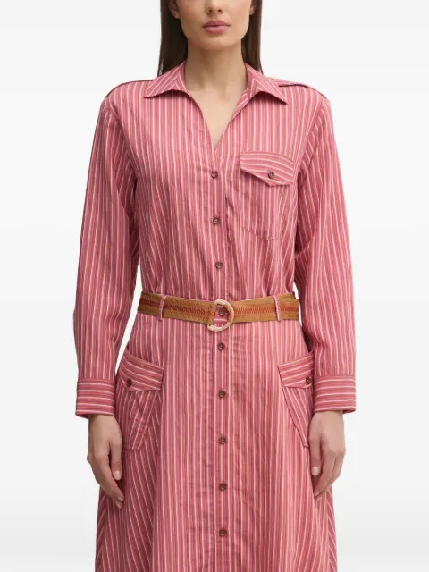 La Petite Française Charles striped pocket shirt Pink PFCHARLES