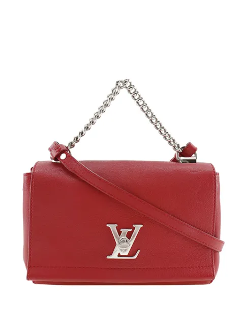 Louis Vuitton Pre-Owned 2017 Leather Lockme II BB satchel Red O37YXMRIOMHXWYAM