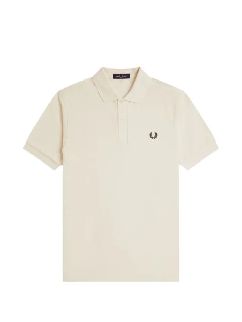 Fred Perry logo-detail polo shirt Neutrals FPM60005713B