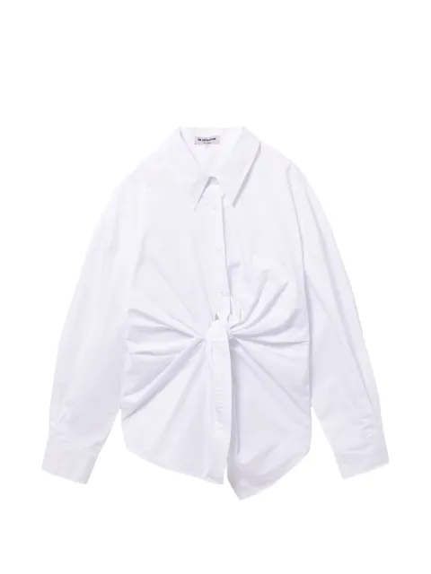 La Piscine knot shirt White LPSSTLS4001XQ