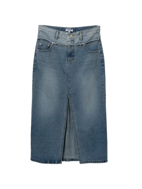 La Piscine colour-block denim skirt Blue LPSSKLS2D01XQ