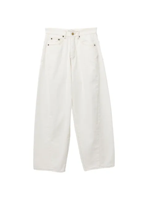 La Piscine asymmetric denim jeans White LPSJNLS3001XQ