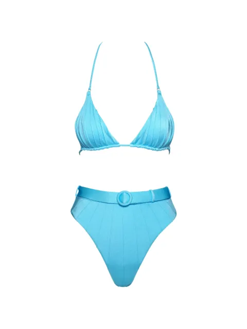 Noire Swimwear belted bikini Blue NSW485BABYBLUE