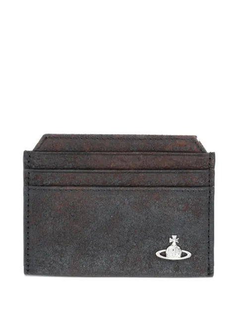 Vivienne Westwood orb leather card holder Brown 5403000SUL00BKD402