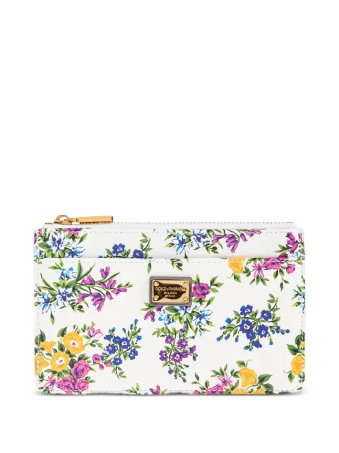 Dolce & Gabbana floral-print cardholder White BI1261A3C24