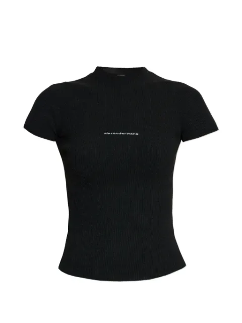 Alexander Wang knit logo baby tee Black 1KC2261037