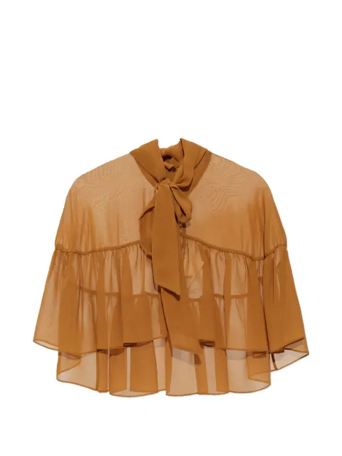 Max Mara Negozi cape shirt Brown 2614731042600