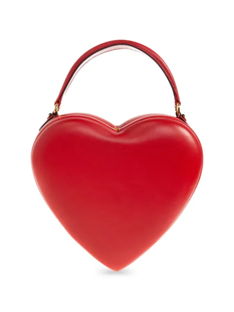 Moschino heart shaped top handle tote bag Red MC4075PP1OOA0