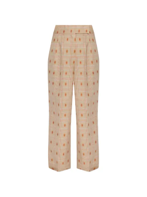 ETRO checked trousers Neutrals WREA007399TJB48
