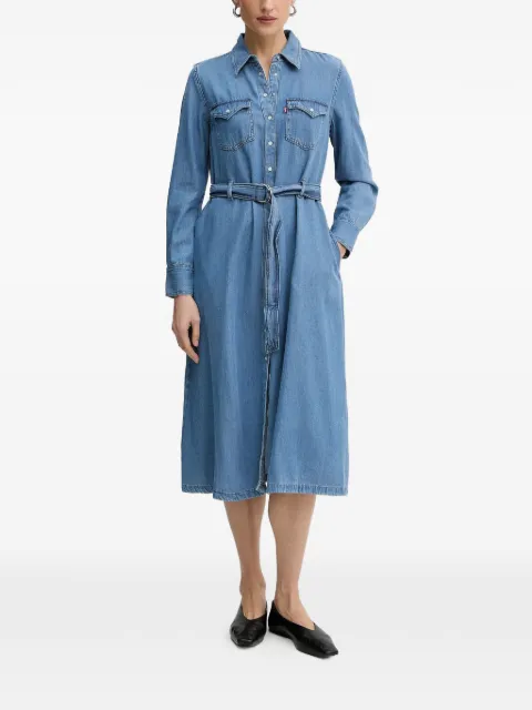 Levi's Quincey belted denim dress Blue 004H30000