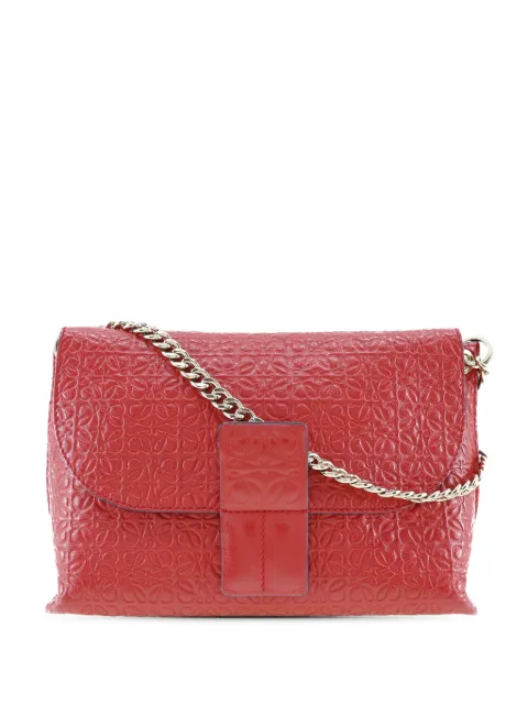 Loewe Pre-Owned 2010-2026 Leather Repeat Anagram Avenue crossbody bag Red FDNTTQJTAAFS75OL