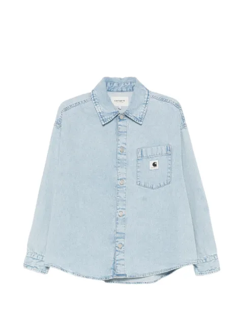 Carhartt WIP chest-pocket cotton shirt Blue I03623201