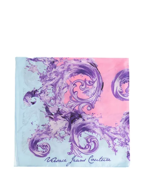Versace Jeans Couture print scarf Blue 80HA7H02ZG433