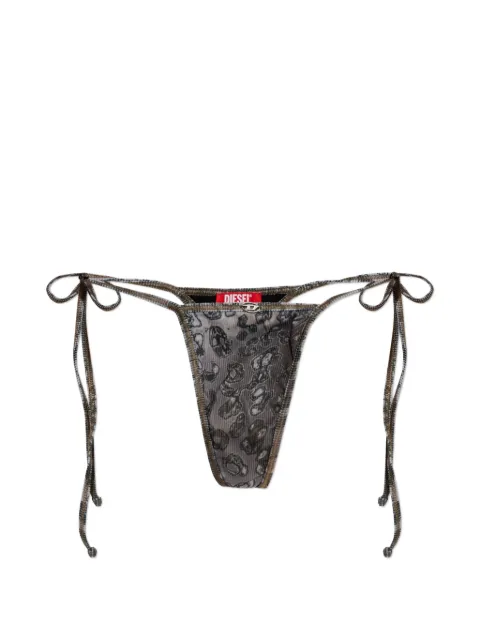 Diesel Demy-Utlt patterned tie bikini bottoms Grey A20436GSBB