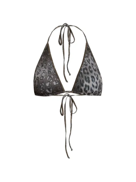 Diesel Corinne-Utlt printed triangle bikini top Grey A20413GSBB
