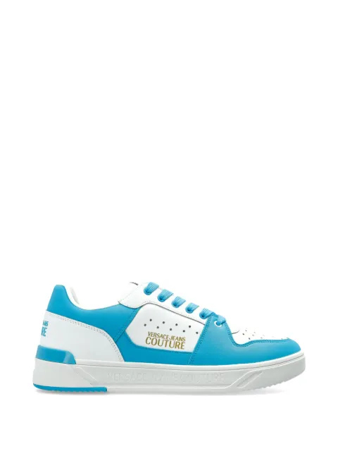 Versace Jeans Couture leather logo sneakers Blue 80YA3SJ4ZPB89