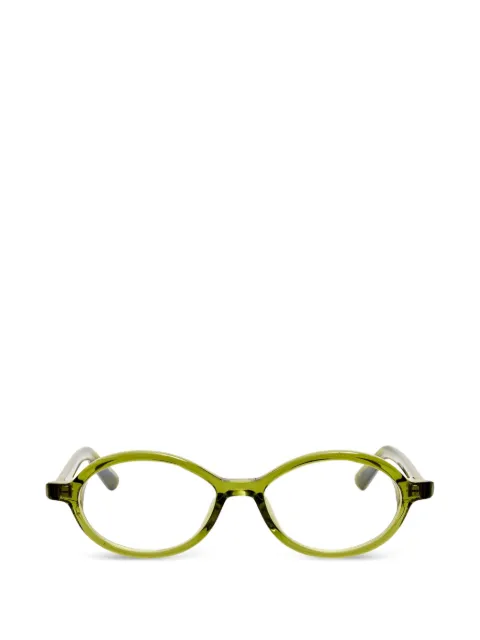 Jacquemus oval-frame glasses Green JAC123