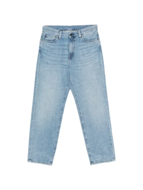 Carhartt WIP Aaron logo-patch straight-leg jeans Blue I036728