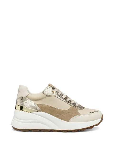 Geox Spherica Ec13 metallic panelled sneakers Neutrals D65WAB01122C1S2L