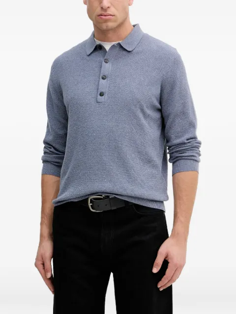 Hackett London button-fastening polo shirt Blue HM7000112