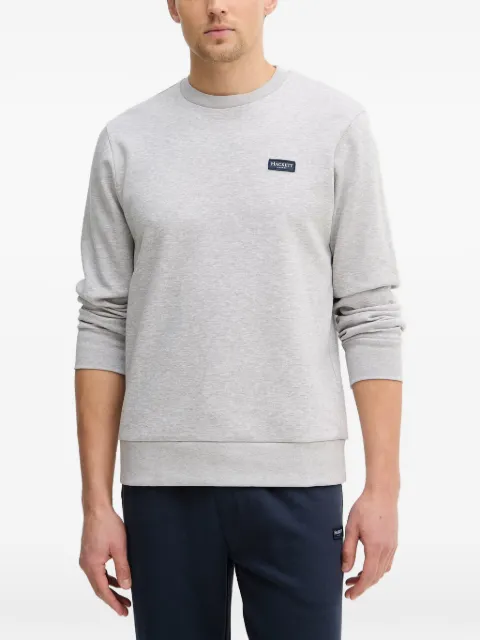 Hackett London logo-patch sweatshirt Grey HM5800089