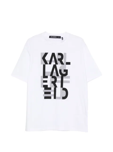 Karl Lagerfeld print-detail T-shirt White 755130562225