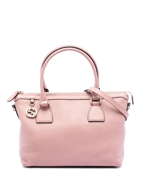 Gucci Pre-Owned 2016-2025 Dollar Calfskin GG Charm satchel Pink D0PY5OI2B5M0H6S0