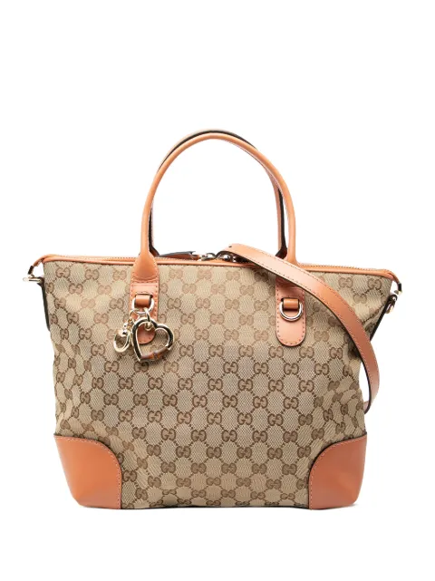Gucci Pre-Owned 2000-2015 GG Canvas Heart Bit satchel Brown 6EAGAEXBEHT5LJ16
