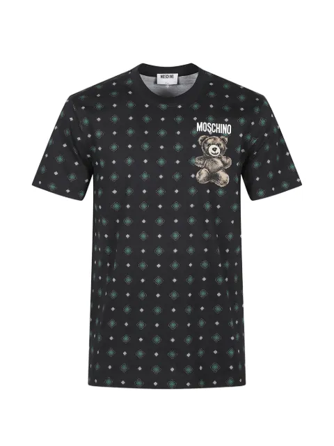 Moschino patterned T-shirt Black 261ZZ07190241