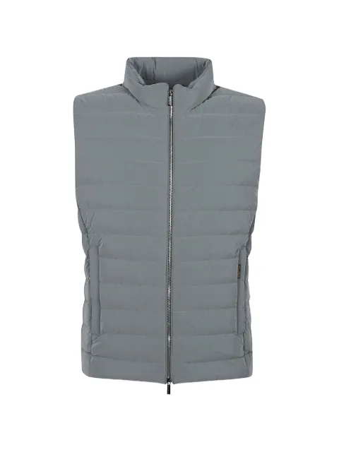 Moorer Mougi quilted gilet Grey MOUGI100015