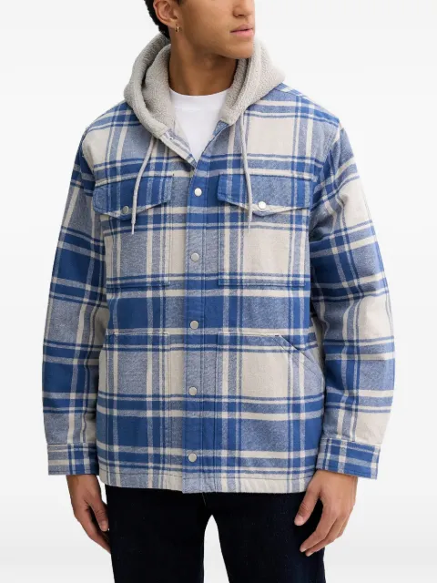 Vans Piedmont Hooded Plaid Shacket jacket Grey VN000P7VF0R