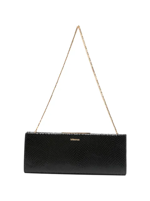 Lola Cruz chain-strap clutch bag Black 231U51MG