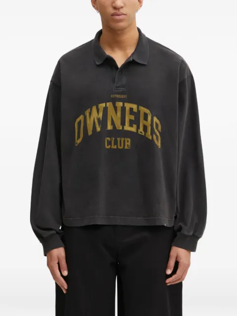 Represent owlettering polo shirt Black OCM100048