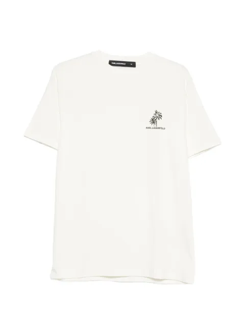 Karl Lagerfeld palm-tree T-shirt White 755041562221