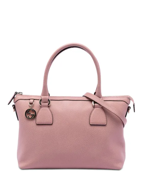 Gucci Pre-Owned 2016-2026 Dollar Calfskin GG Charm satchel Pink N3IT45WM9ZMSAOC7