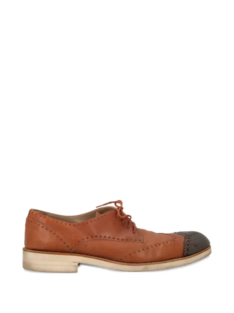 John Richmond Vintage leather Derby shoes Brown WCV25087301