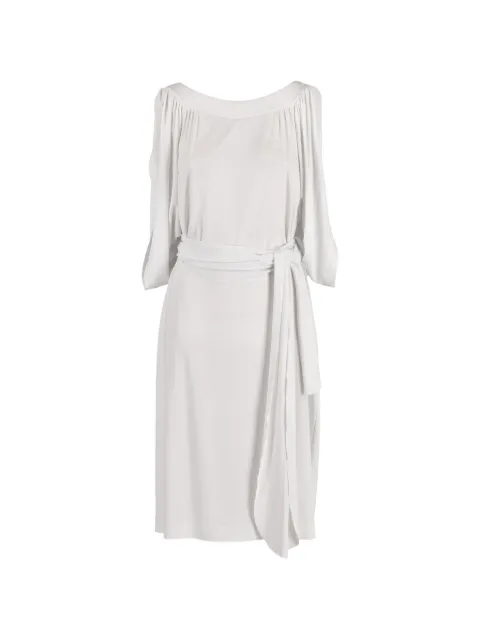 Gio' Guerreri belted midi dress White WCV241010138