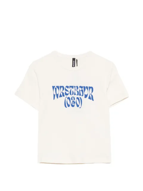 WRSTBHVR Zandy logo-print T-shirt Neutrals W1026TT3489