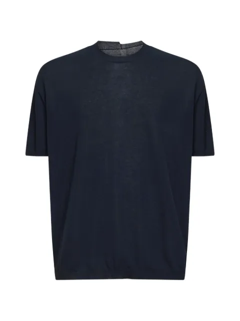 Uma Wang crew-neck knitted T-shirt Blue UK7533