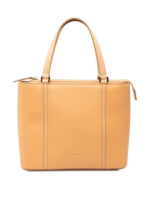 Burberry Pre-Owned 2000-2017 Leather tote bag Brown I0CLU4OJNE35TCM4