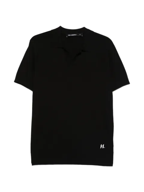 Karl Lagerfeld logo-detail T-shirt Black 655014562302